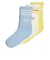 IB9299　K CREW SOCK 3P　CLBL/OWHI/SPRY　637296-0001