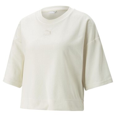 622623　W CL TOWELING TEE　65PRISTINE　658192-0001