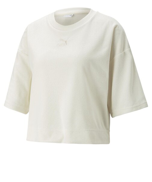 622623　W CL TOWELING TEE　65PRISTINE　658192-0001