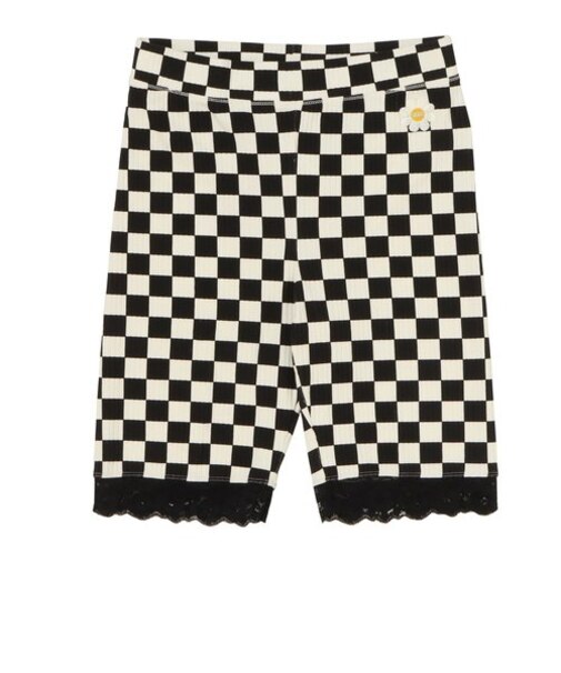 VN00074SBLK　W OVERSIZED FLORAL LEGGING SH　BLACK　636223-0001