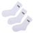 123R1210501　CREW 3PACK SOCKS　WHITE　662852-0001