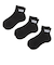 123R1210601　ANKLE 3PACK SOCKS　BLACK　662853-0002