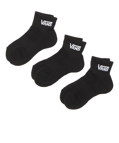 123R1210601　ANKLE 3PACK SOCKS　BLACK　662853-0002
