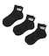 123R1210601　ANKLE 3PACK SOCKS　BLACK　662853-0002