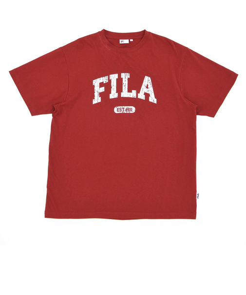 FM6495　U FILA BIG LOGO TEE　WINE　664953-0002