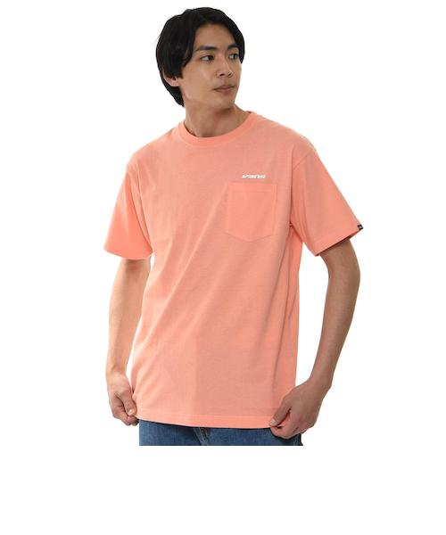 123K1010401 M(VS)90s 66 Logo PKT TEE CORAL PINK 665793-0002