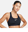 DX6822　W SWSH MED SPT BRA　010BLACK/WHITE　668330-0001