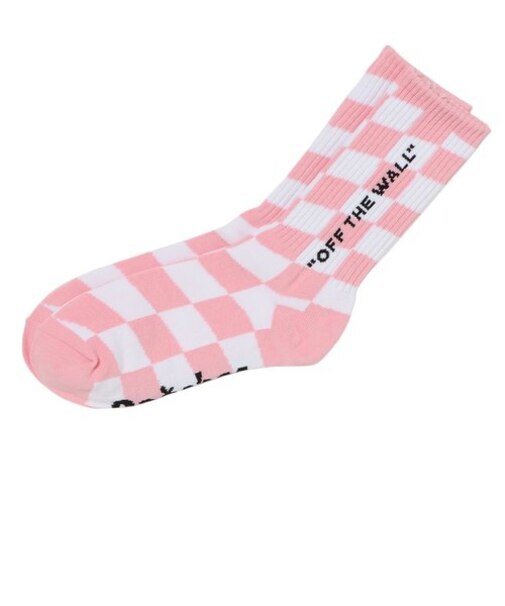 VN000FPFCGE　WAVY CHECKER SOCKS　PINK WAVY CHK　664883-0001
