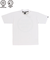 123K1040201　M CHECKER CIRCLE MOCKNECK TEE　WHITE　665781-0001