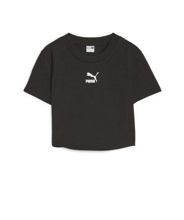 621435　W DARE TO CROP SLIM TEE　01BLK　669112-0001