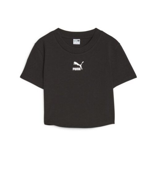 621435　W DARE TO CROP SLIM TEE　01BLK　669112-0001