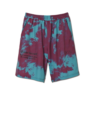 123-002002　MIXTURE TIEDYE SHORTS　PURPLE　669008-0002