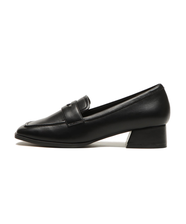 W5037　HEEL LOAFER 3.5　BLACK　664204-0001