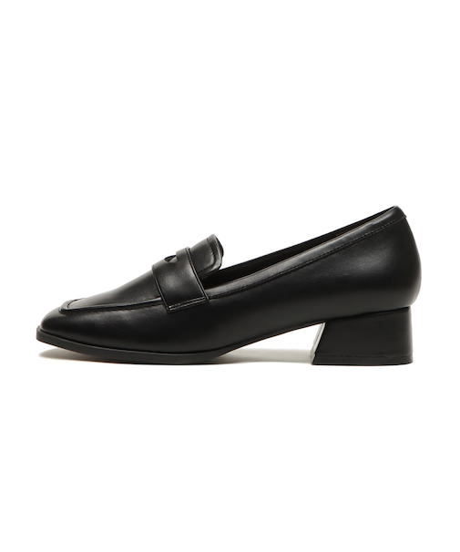 W5037　HEEL LOAFER 3.5　BLACK　664204-0001