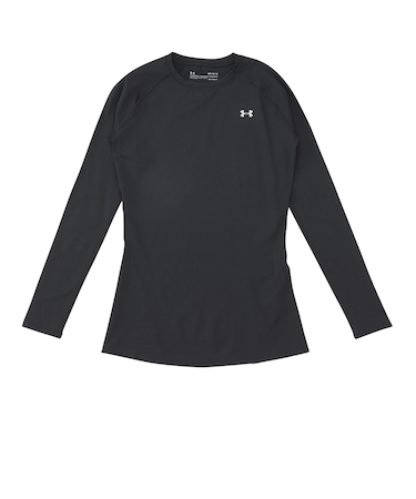 1358604　W HEATGEAR COMPRESSION CREW　001BLACK　651849-0001