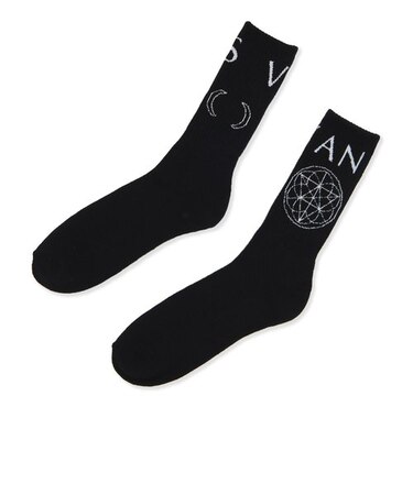 VN00062CBLK　PERRIS & DENNIS CREW SOCK　BLACK　664905-0001