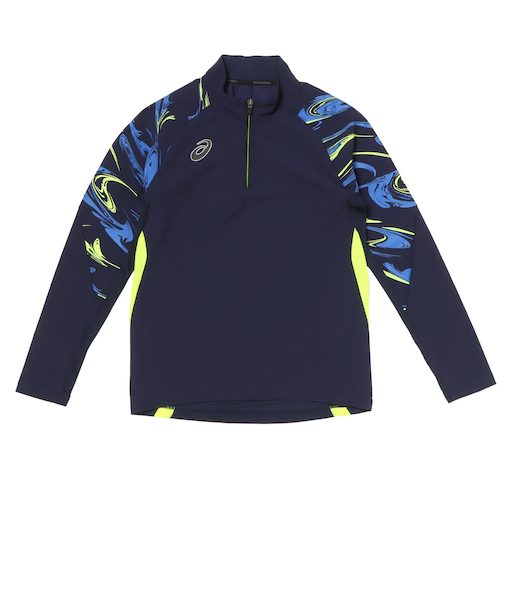 2101A242.405　WINDBARRIER HALFZIP TOP　MIDNIGHT　668851-0001