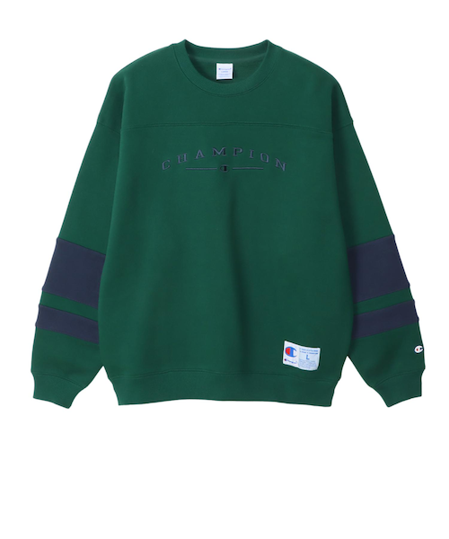 C3-Y009 M CREW NECK SWEAT DARK GREEN 669198-0001