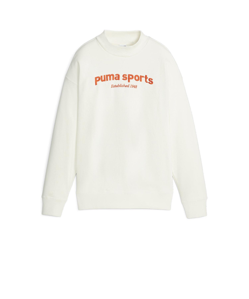 625215　W TEAM CREW FL　65WARM WHT　673533-0002