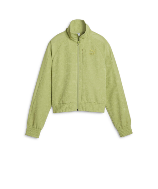 625237　W PAISLEYLUXE T7 TRACK JACKET　53KIWI GREEN　673538-0002
