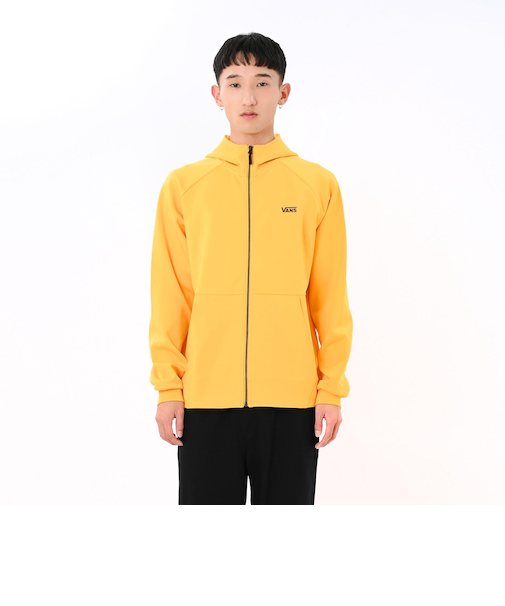 124R1034000　M EMBOSS ZIP H SWT　YELLOW　674830-0004