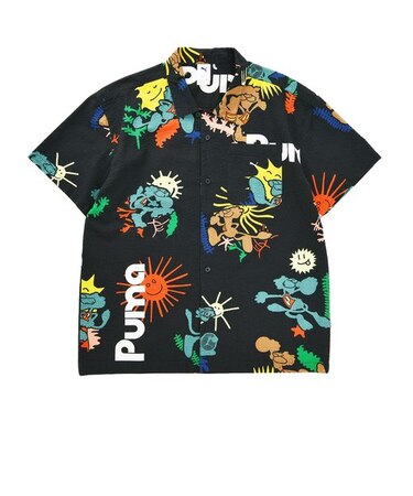 533484　M ADVENTURE PLANET AOP SHIRT　01BLK　626890-0001