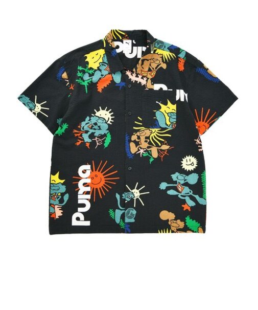 533484　M ADVENTURE PLANET AOP SHIRT　01BLK　626890-0001