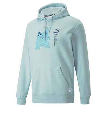 536549　M POKEMON HOODIE FL　30LIGHT AQUA　633624-0002