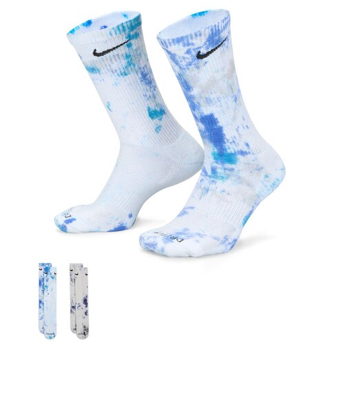 FJ0747　U 2P TIE DYE SOCKS　900MLTCLR　674920-0001
