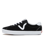 VN000CQRBZW　SPORT LOW　BLACK/WHITE　672710-0001