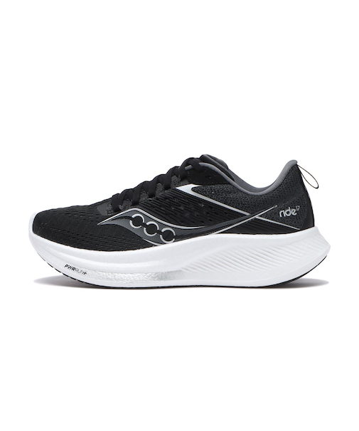 S10924-103 WMNS RIDE 17 BLACK/WHITE 673836-0001