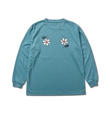 123-050005　GLOW DRYTECH L/S TEE　BLUE　676125-0001
