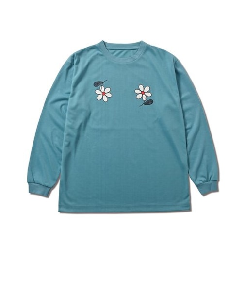 123-050005　GLOW DRYTECH L/S TEE　BLUE　676125-0001