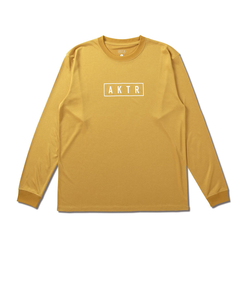 223-004005　AKTR LOGO L/S SPORTS TEE　YELLOW　676136-0002