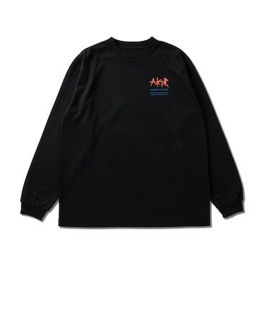 223-005005　AEROSTEAMPHOTO L/S DRYTECH TEE　BLACK　676137-0001