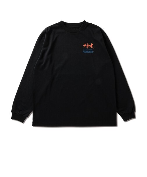 223-005005　AEROSTEAMPHOTO L/S DRYTECH TEE　BLACK　676137-0001