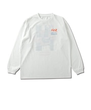 223-005005　AEROSTEAMPHOTO L/S DRYTECH TEE　WHITE　676137-0002