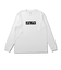 223-013005　SPLASH BOX LOGO L/S SPORTS TEE　WHITE　676145-0002