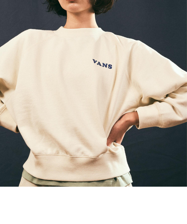 124R3010800　W Raglan Sleeve SWT　OFF WHITE　673589-0001