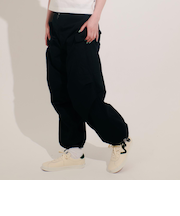 124R3140300　W WIND OVER PANTS　BLACK　673591-0001