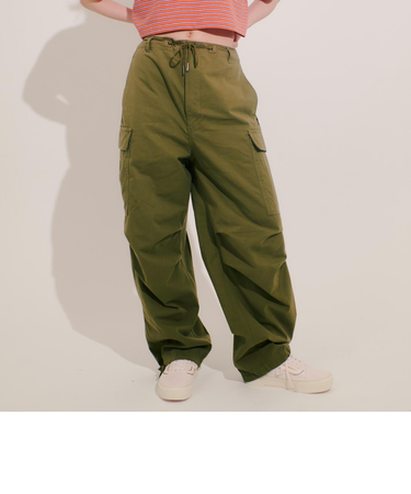 124R3140300　W WIND OVER PANTS　KHAKI　673591-0002