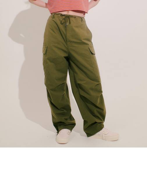 124R3140300　W WIND OVER PANTS　KHAKI　673591-0002