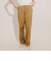 124R3140500　W TWILL PANTS　BEIGE　673592-0001