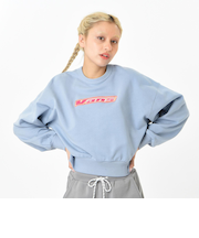 124R3040100　W Snow Logo Embroidery C SWT　BLUE　673587-0002