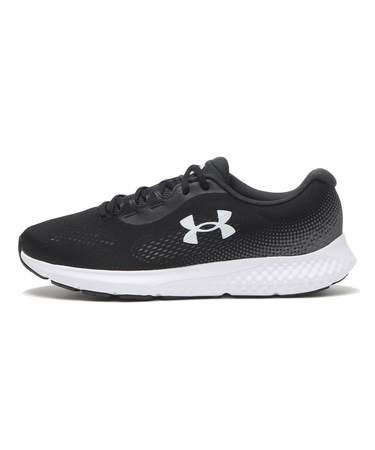 3027004 M UA CHARGED ROGUE 4 EX WIDE 001BLK/WHT/WHT 676700-0001