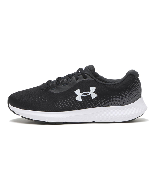 3027004 M UA CHARGED ROGUE 4 EX WIDE 001BLK/WHT/WHT 676700-0001