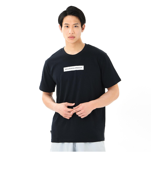 1384800　M HW SS BACK PRINT　001BLK　676770-0001