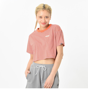 124R3010400 W Multi Border Tee RED 673594-0001