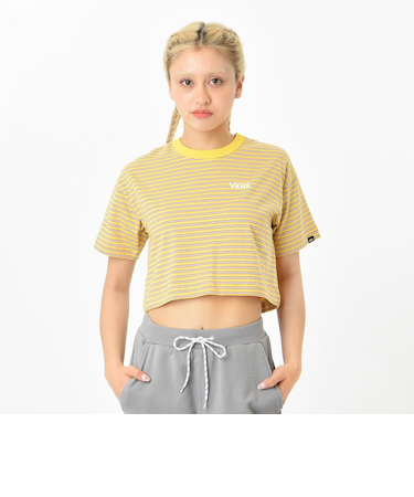 124R3010400　W Multi Border Tee　YELLOW　673594-0003