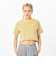 124R3010400　W Multi Border Tee　YELLOW　673594-0003